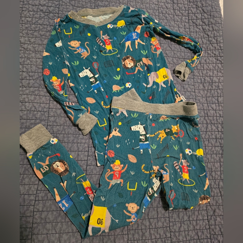 Little Sleepies Pajamas with Fun Animal Print - Picture 1 of 3